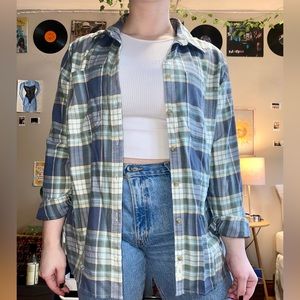 Women’s L.L.Bean flannel button up, size M